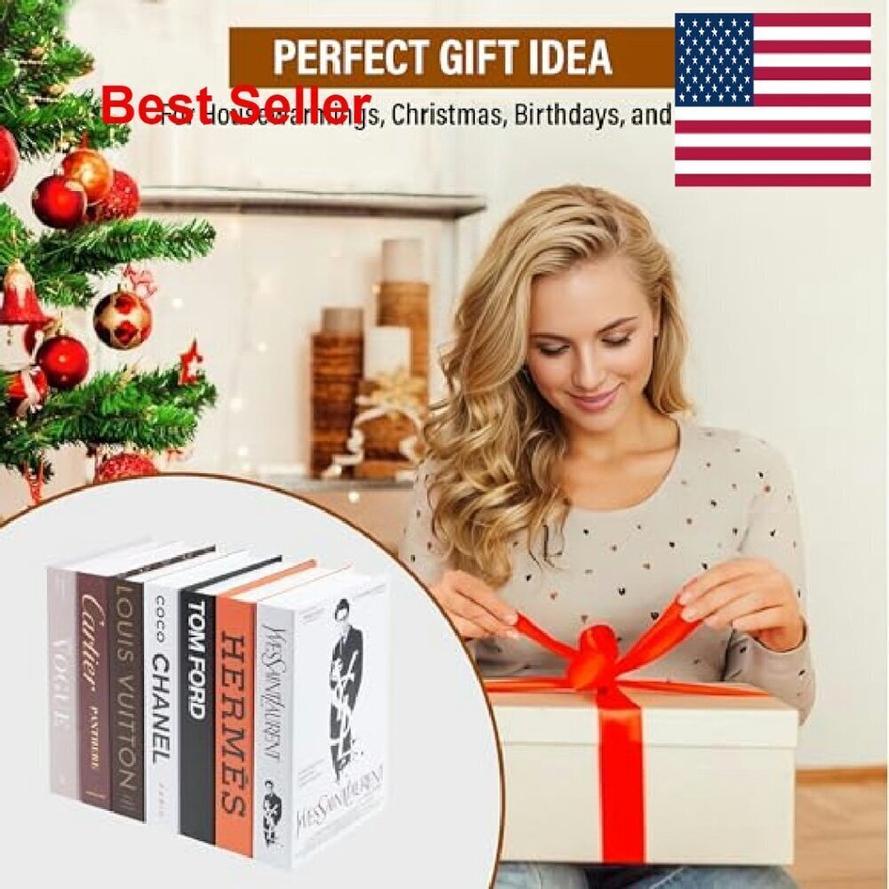 Faux Decorative Books Modern Minimalist Luxury Home Decor Display Set - Picture 7 of 8